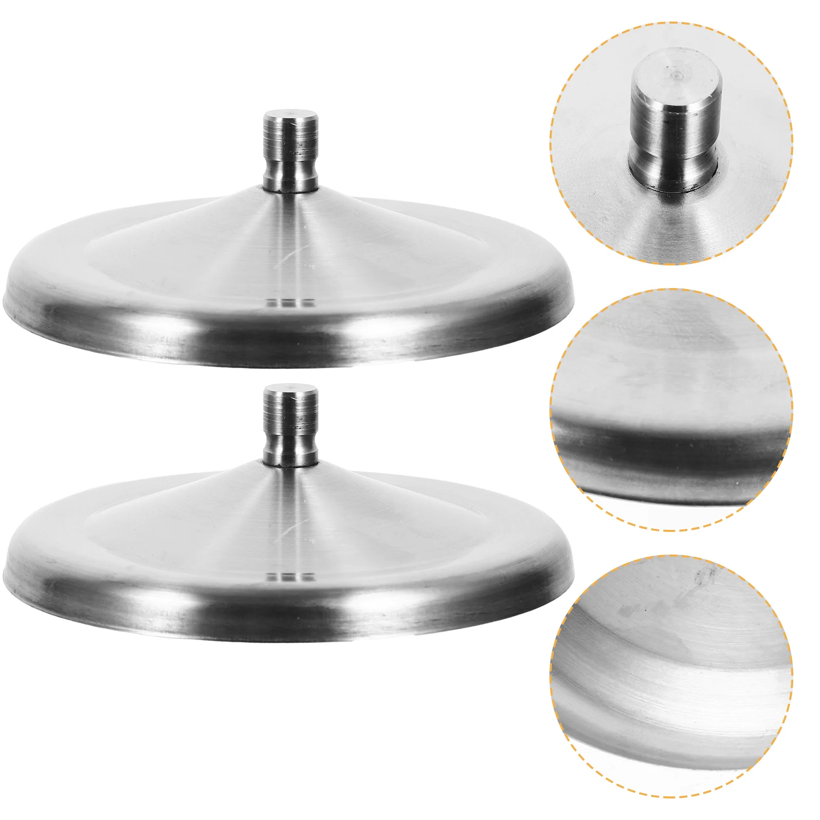 

10cm Durable Stainless Steel Cup Lids Dust-Proof Silicone Mug Cover Drink Cup Lids Kitchen Drinkware Accessories (Silver)