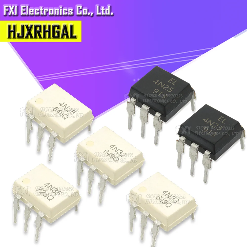 10pcs 4N38 4N37 4N36 4N35 4N33 4N32 4N27 4N28 4N25 4N26 DIP-6 IC Optocoupler EL4N25 ELN4N35 | Электронные компоненты и