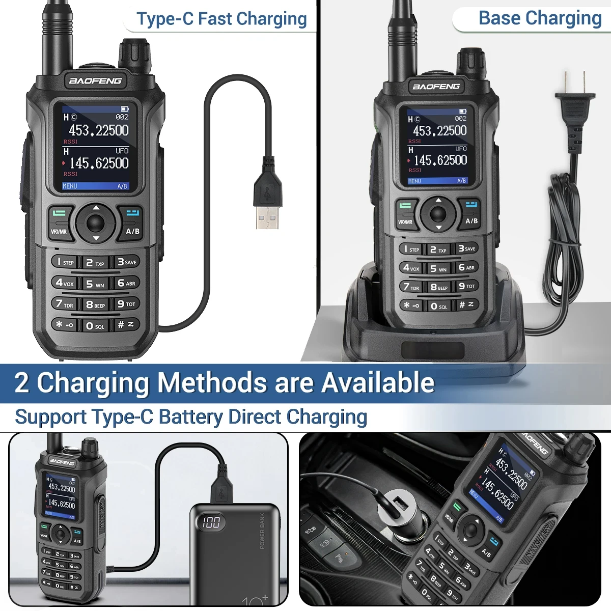 Baofeng UV 21 Pro V2 Am Wireless Copy Frequency Walkie Talkie Long Range Flashlight Type-C Charger Ham Radio UV-5R BF-888S 4