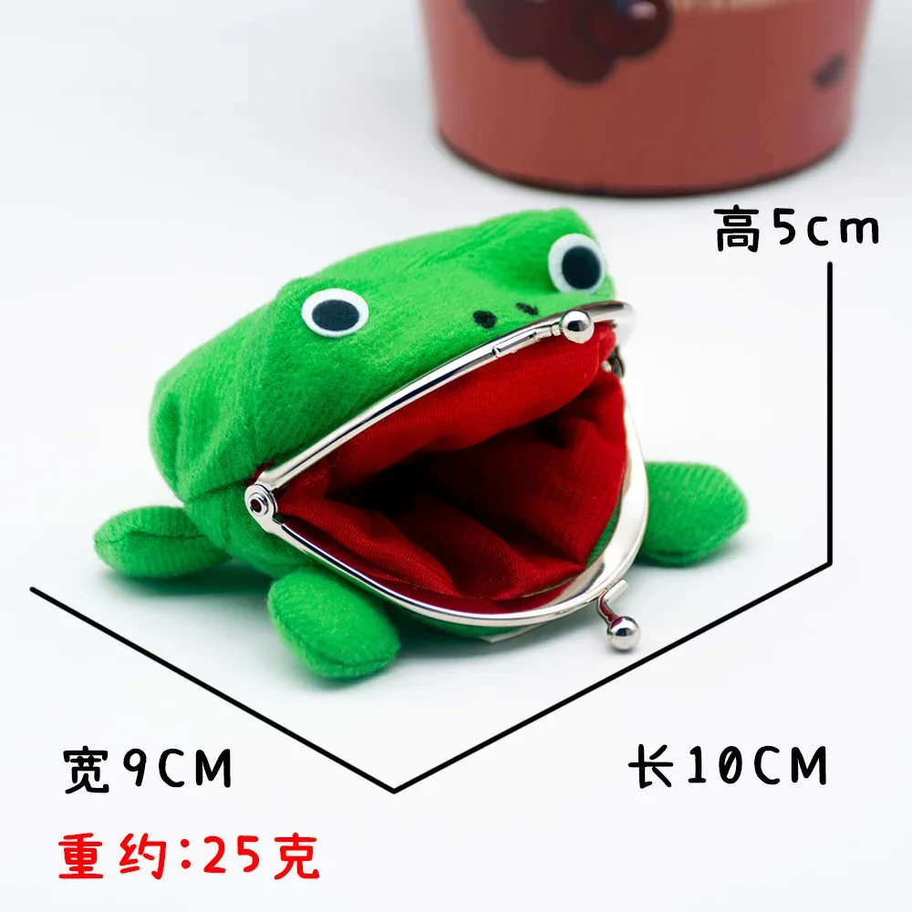 Trending Products Adorable Anime Frog Wallet Coin Purse Key Chain Cute Plush Frog Cartoon Cosplay Purse for Women Bag Accessorie coin purse,women wallet,coin wallet,plush coin purse,frog purse