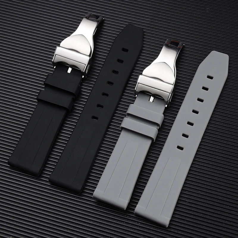 

Ремешок из натурального каучука для наручных часов, 19 мм, 20 мм