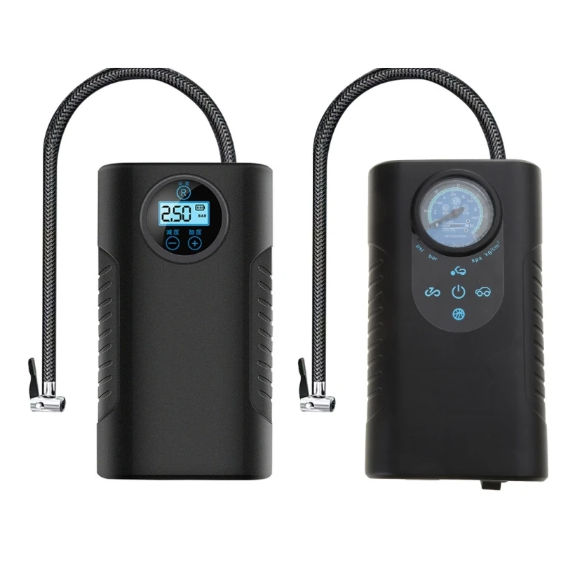 Tire Inflator Portable Air Compressor Car Tire Pump Automatic ShutOff Electric Car Air Pump for Motorbike Bike N84F