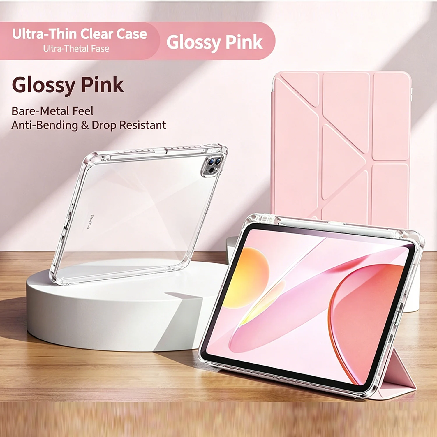 Versatile Tablet Case with Smart Cover Design