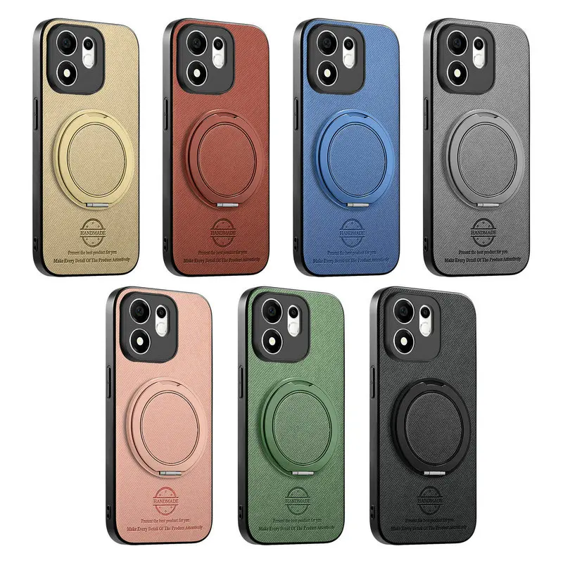 Leather Back Case with Ring Stand