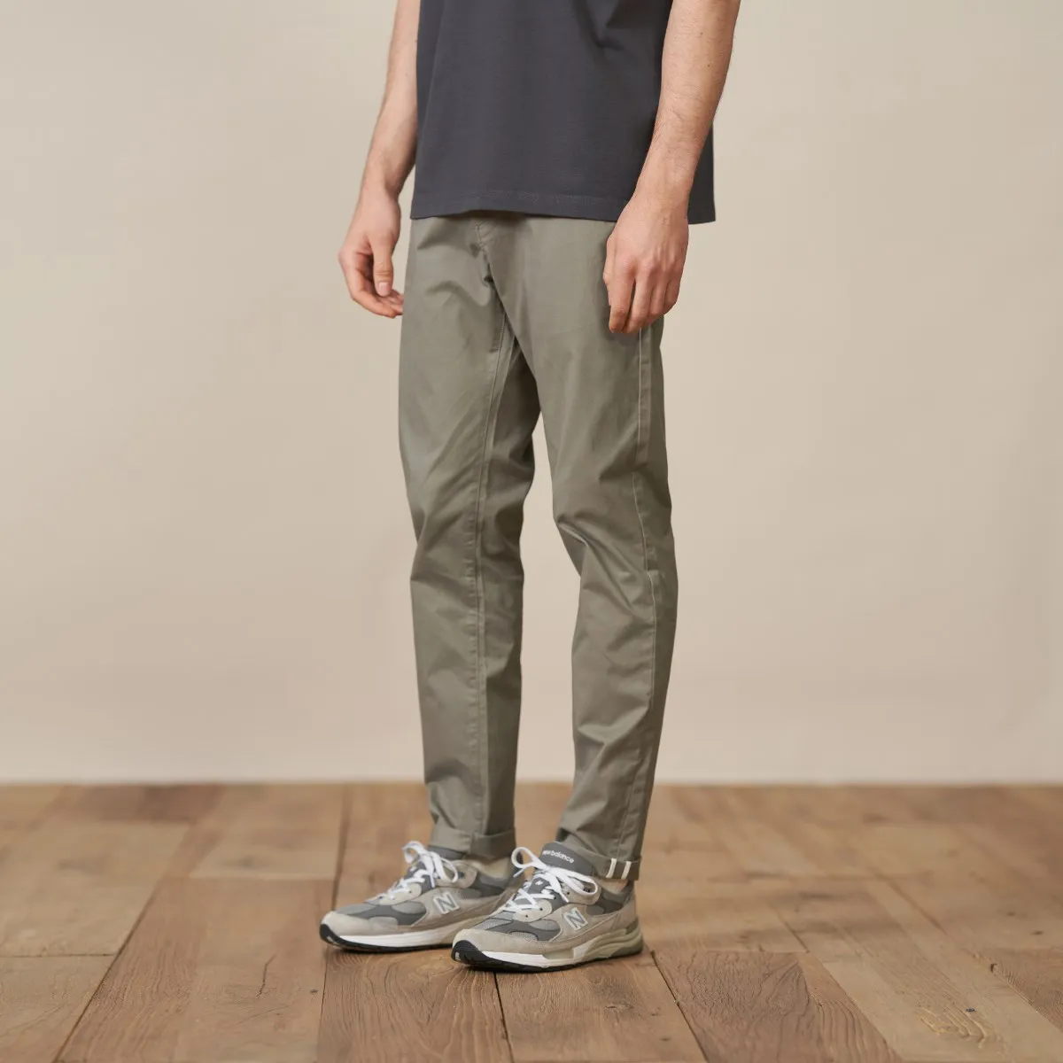 Men Tapered Pants Chinos Casual Pants