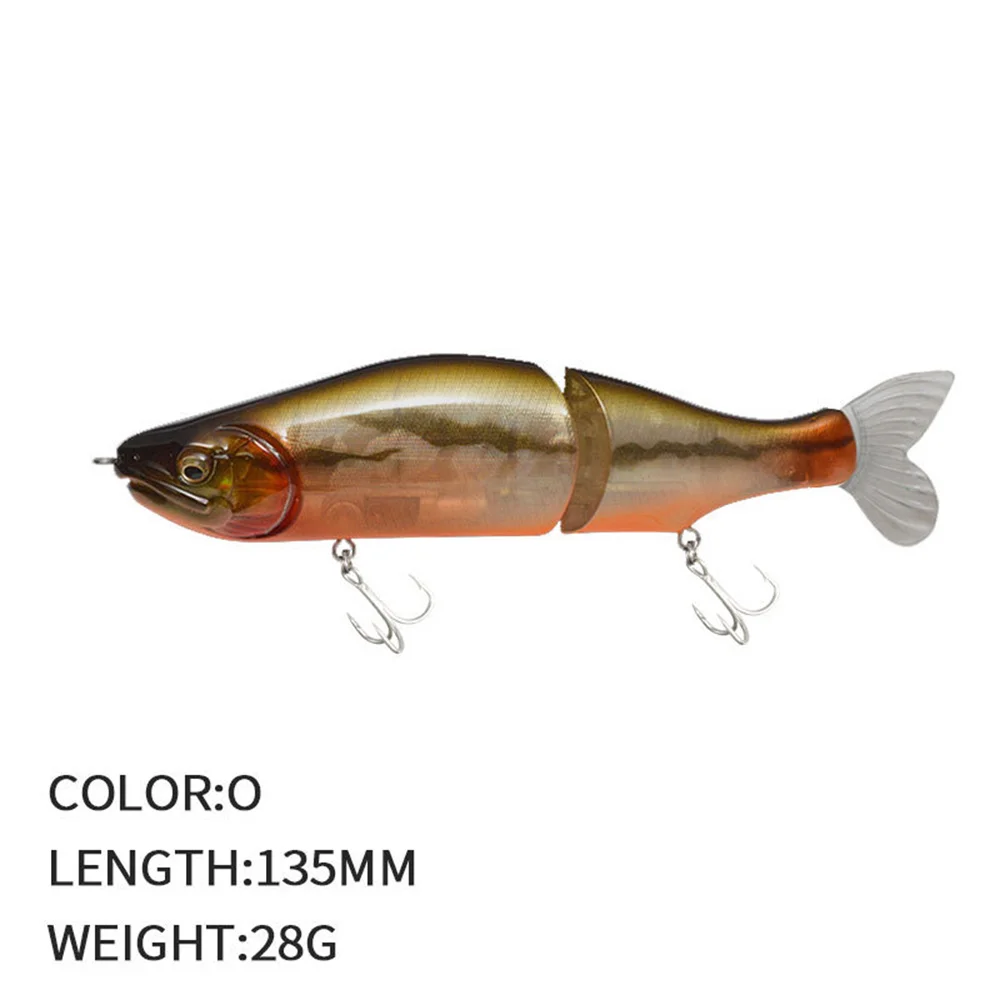 

Body with Soft Tail SwimBaits soft lure for pike and bass Top Fishing Lures 135mm Jointed minnow Wobblers