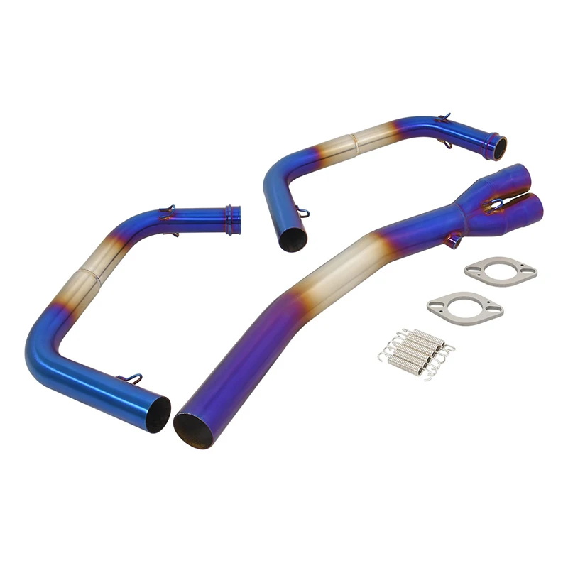 Slip On For KAWASAKI Ninja400 Ninja 400 Motorcycle Connect Original Exhaust Escape Moto System Modify Front Mid Middle Link Pipe - Image 2