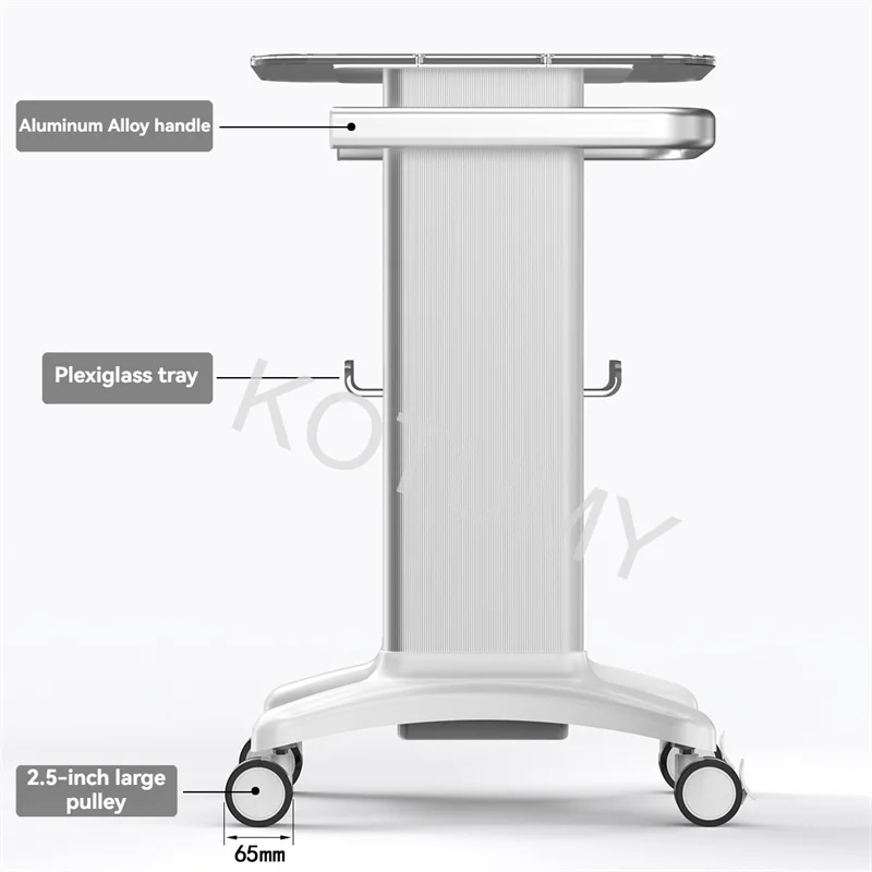 Carrelli in alluminio Carrello per strumenti per salone di bellezza Carrello per strumenti Base in acrilico Clinica odontoiatrica B Personalizzazione ad ultrasuoni Carrello medico - immagine 4