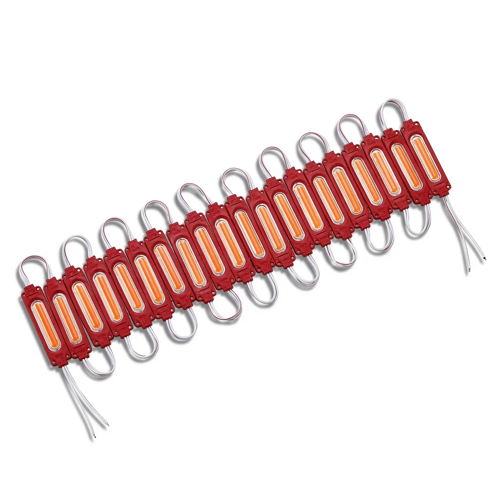 20pcs/lot Injection with Lens COB LED Module Waterproof LED Back Light Backlight for Sign Channel Letter DC12V 2W IP68