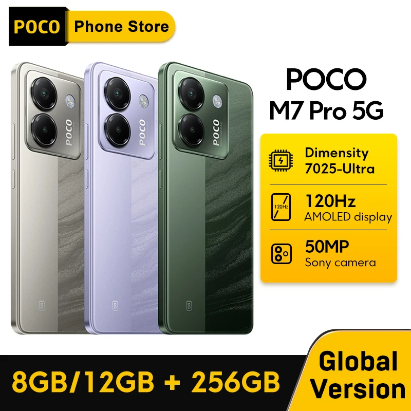 POCO M7 Pro 5G Global Version Smartphone Dimensity 7025-Ultra 6.67