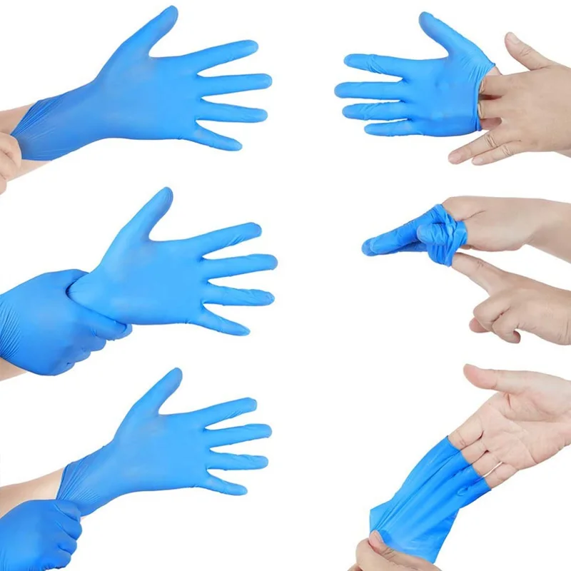 Disposable Nitrile Gloves Food Safe Latex Free Waterproof