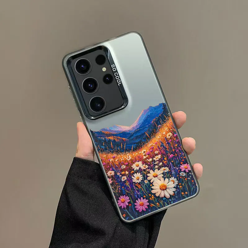 Intermountain Daisy Floral Print Laser Phone Case