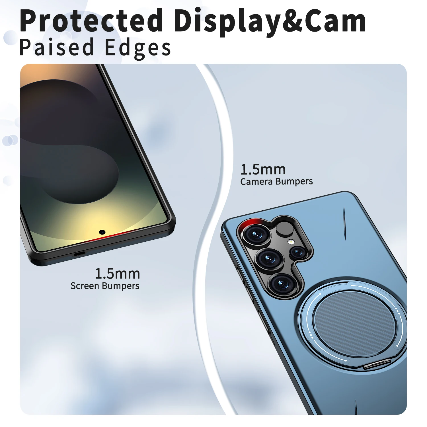360° Folding Stand Magnetic Magsafe Case For Samsung Galaxy S25 FE S24 S23 S26 Ultra Plus A56 A36 A26 A17 A07 A55 A35 A25 A15 3