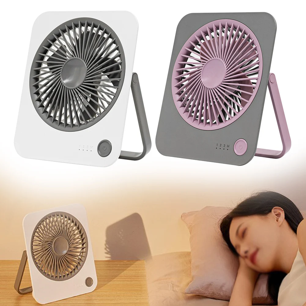 

1pcs 1200mAh Battery Operated Rechargeable Portable Travel Small Desk Fan Silent Outdoor Portable Lightweight USB Charging Fan