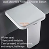 Folding Shoe StoolWall Mounted Wall Invisible Shoe StoolShower Stool for the ElderlyBath StoolBathroom Grooming Chair 1