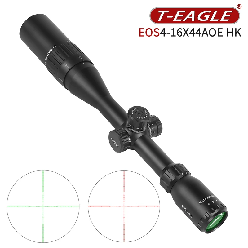 

T-Eagle Optics EOS 4-16x44AOE Rifle Scope Hunting Riflescope Optical Aim Collimator Tactical Gun Sight Red Green Reticle Luneta