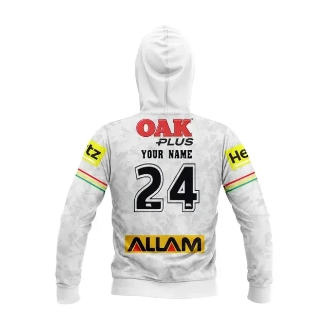 thumbnail image 1 of Sudadera con capucha y gorra para niños de Penrith Panthers 2024, personalizada, para local, visitante y entrenamiento, talla: 16-26 (nombre y número personalizados impresos), 1 of 5