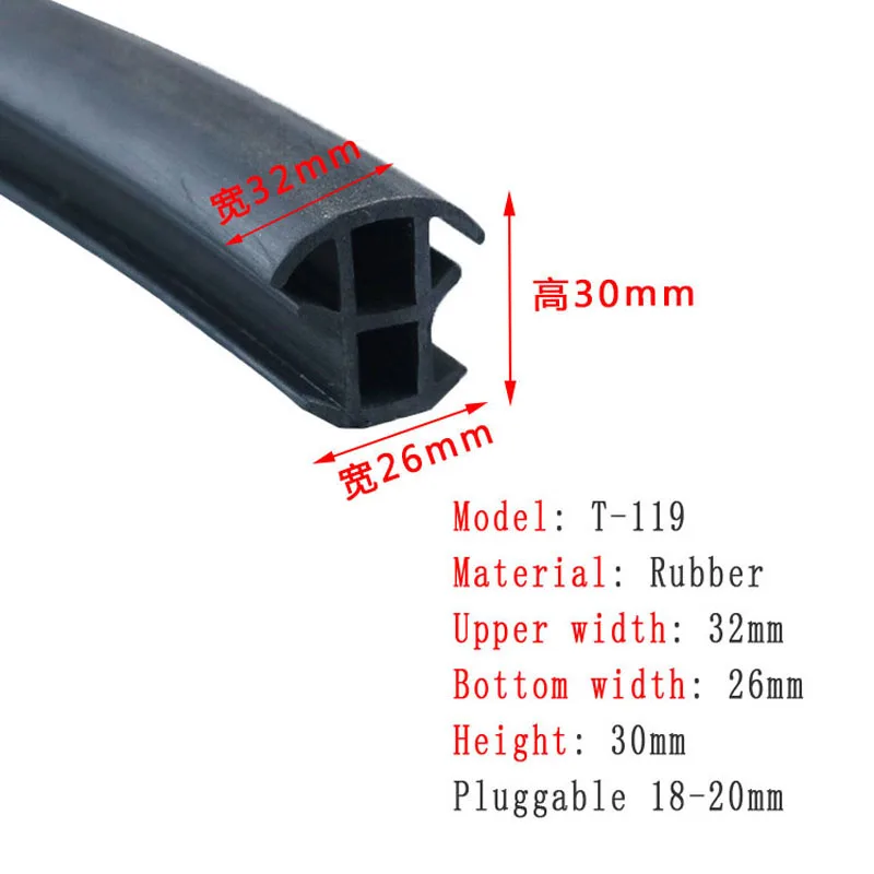 1M Solar Seal Strip Rubber-Plastic Sealing Strip Waterproof Weatherproof For PhotovoltIc Panel Solar Modules Greenhouses
