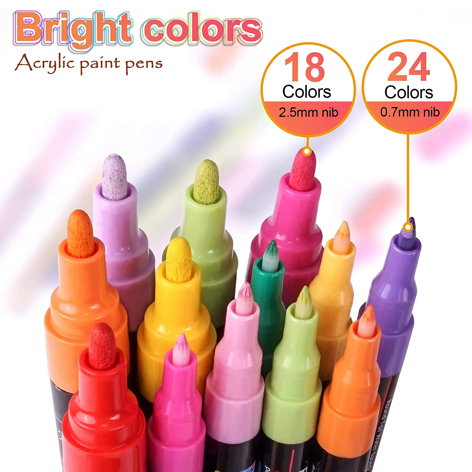 Acrylic Paint Markers Fine Tip  Acrylic Paint Pens Fine Tip
