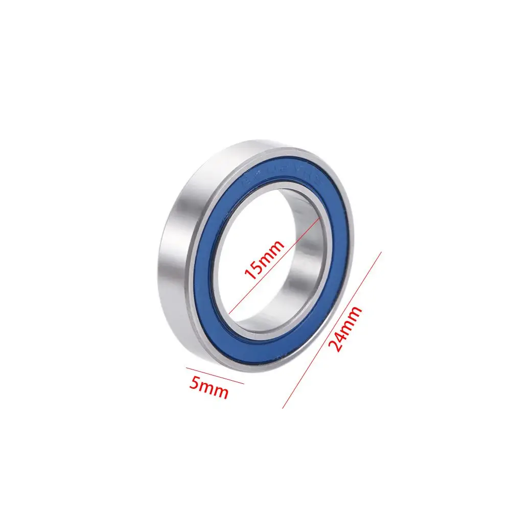15*24*5mm Chrome Steel Blue Sealed with Grease Bike Pivot Bearing RSV Ball Bearings 6802 VRS MAX Bearings Full Balls Bearing miniature ball bearings bicycle ball bearing