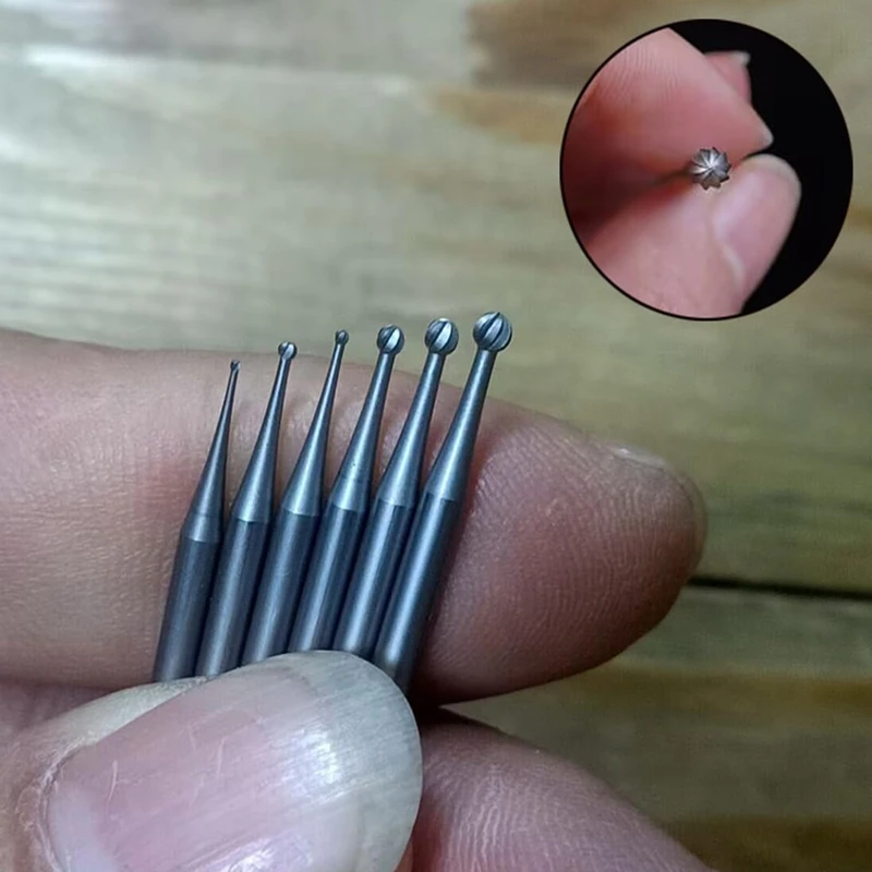 Round Shape Ball Burr Set 12Pcs-3/32Inch Shank for Jewelry Making Engraving Bits jewelry making tools