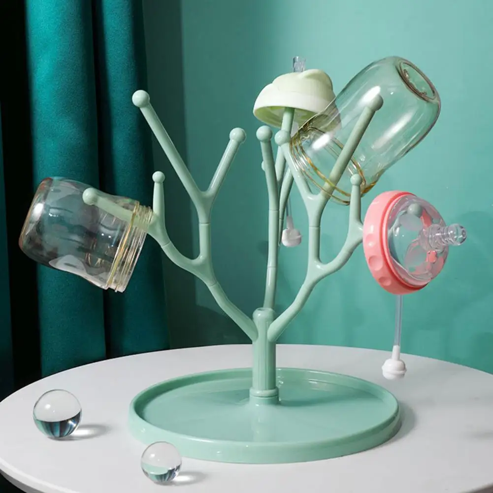 New Bottle Dry Rack Baby Bottle Drain Drying Racks Blue Pink Baby Cleaning Dryer Drainer Storage Drying Rack