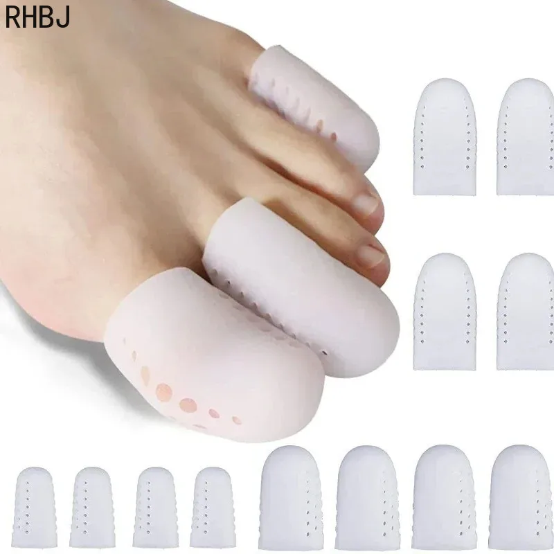 Breathable Toe Protectors Sleeve Bunion Pads Cushion Big Toe Guards Silicone Covers For Protection Of Ingrown Toenails toe protectors