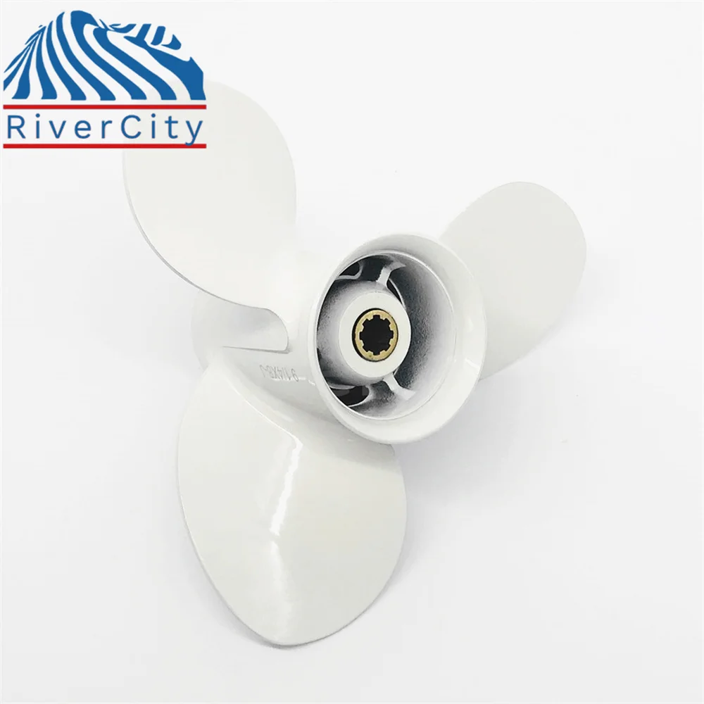 Outboard Propeller Yamaha 9.9hp 15hp 20hp 11 3/4x7 Boat Aluminum Alloy Screw 3 Blade 8 Spline Marine Engine