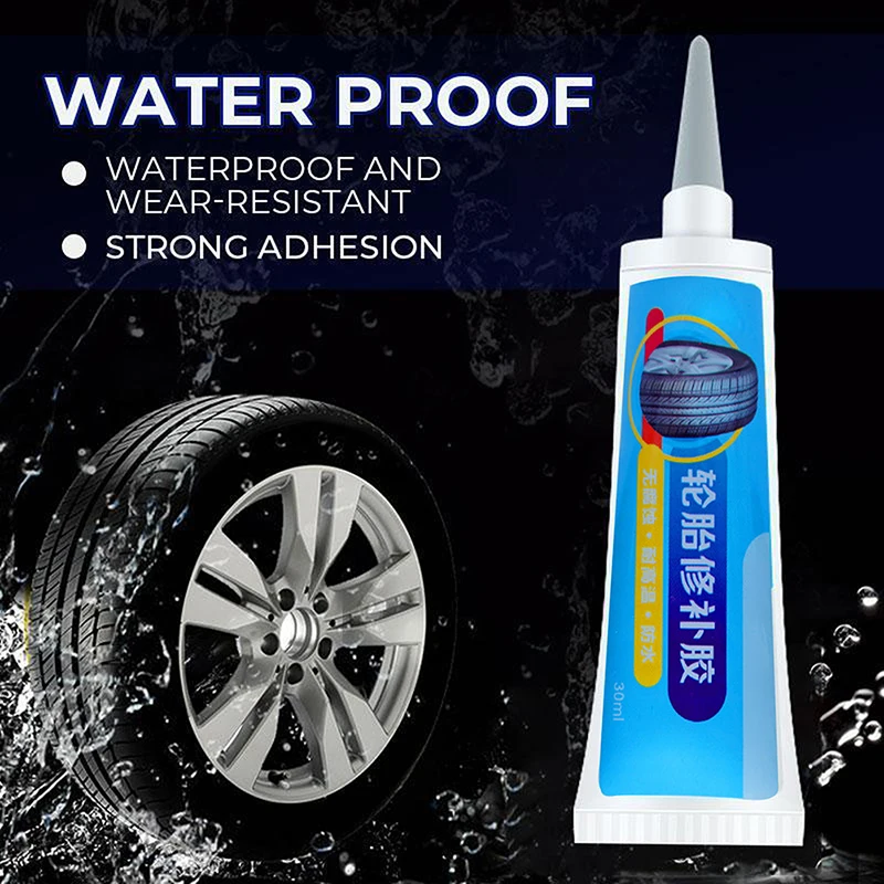 tire repair nails 1/2Pcs Tire Repair Black Glue Liquid Strong Rubber Wear-resistant Non-corrosive Adhesive Instant Bond Leather