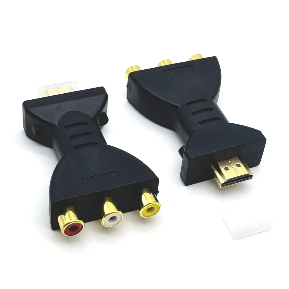 HDMI TO AV Gold-plated HDMI-compatible Male To RGB RCA