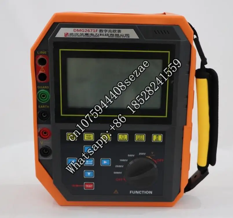 

2500V 5000V Insulation Resistance Polarization Index Tester Digital Megohmmeter Portable