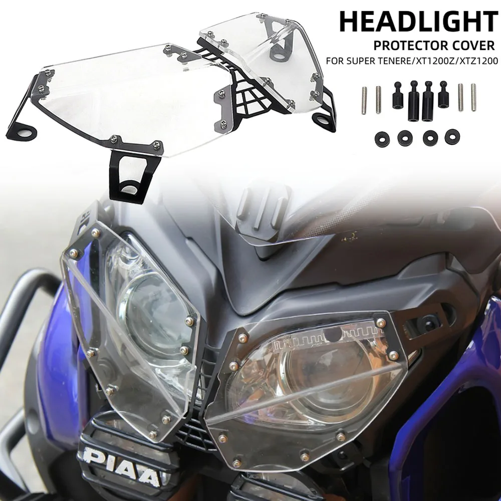 

Motorcycle Headlight Clear Headlight Cover Protector For YAMAHA Super Tenere XT 1200 Z XT1200 XT1200Z 2010-2018