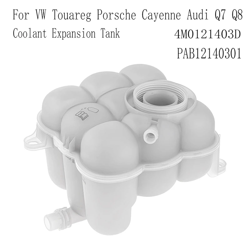 

4M0121403D Engine Radiator Coolant Expansion Tank For VW Touareg Porsche Cayenne Q7 Q8 PAB12140301 Replacement