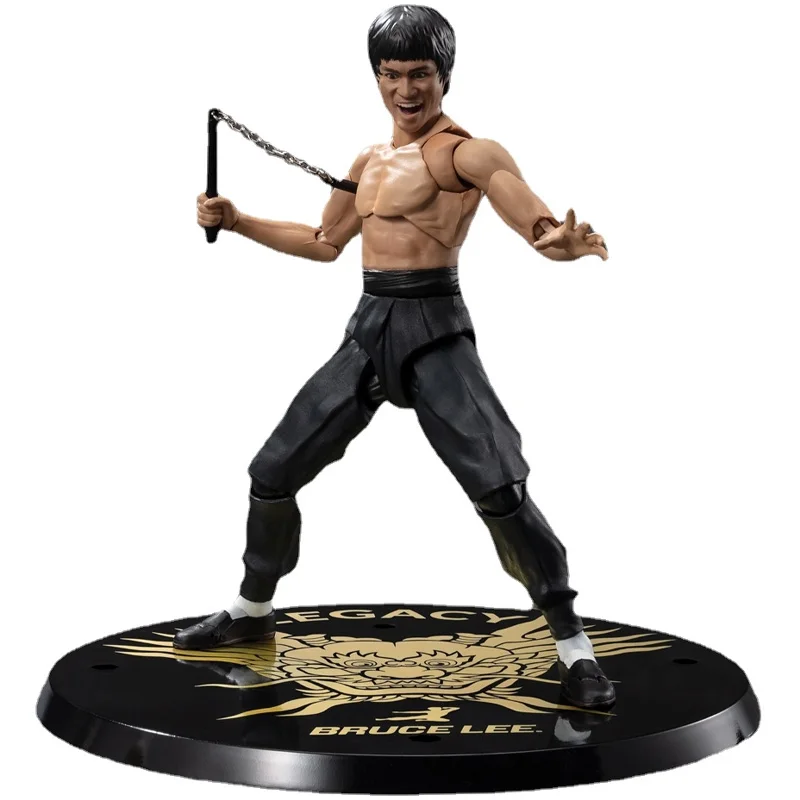 

Оригинальная BANDAI S.H. Фигуртс SHF Брюс Ли Сяолун LEGACY 50-й Ver 13 см Коллекционная экшн-фигурка игрушки подарки