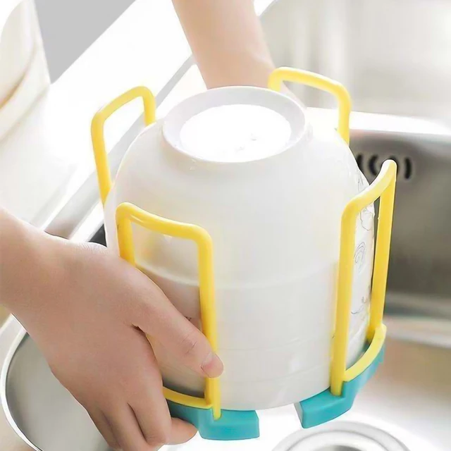 혁신적인 확장 가능한 디자인으로 접시를 정돈하고 카운터 공간을 절약하는 그릇 거치대