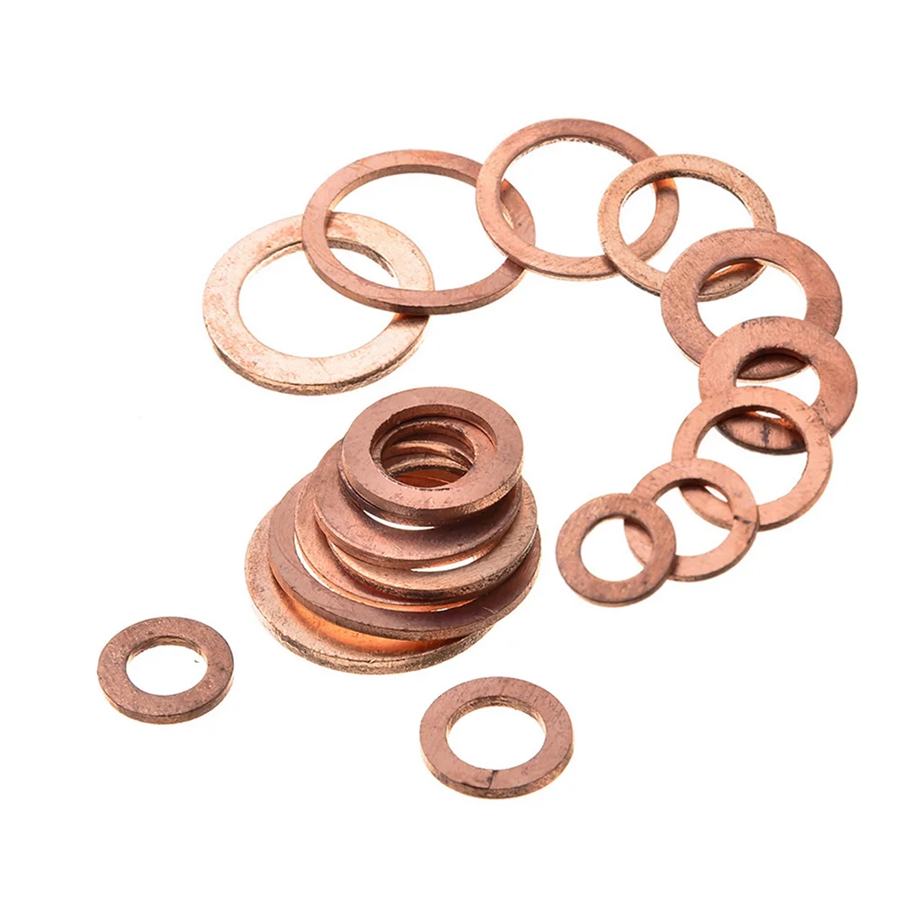 

200 Pcs Power Generator Copper Gasket Drain Oil Generators Plug Assortment Dynamo