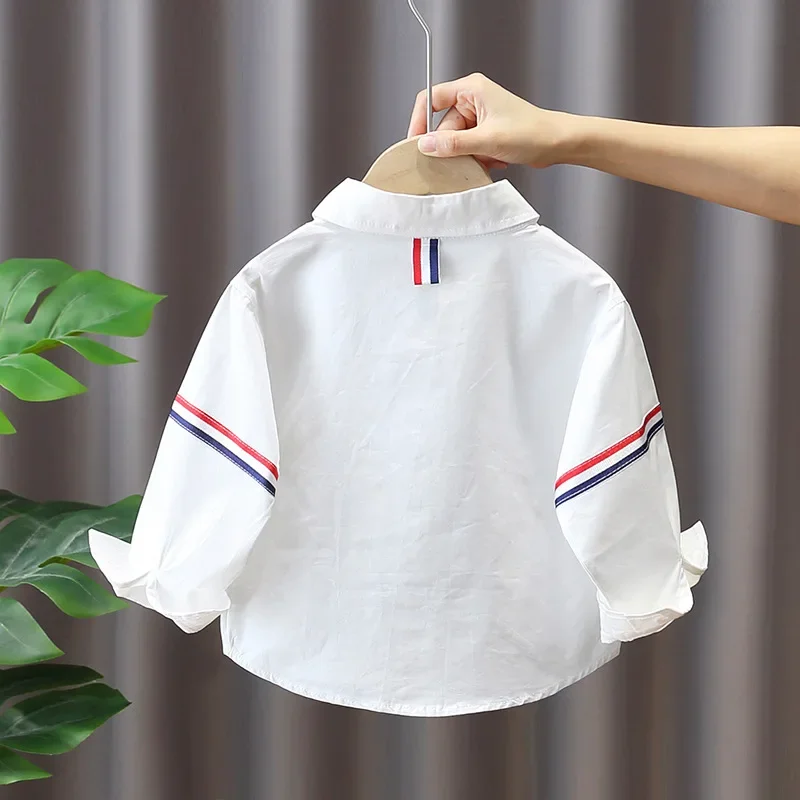 Autumn Collection Children's Long Sleeve Shirt Trendy Baby Top For Boys Spring/Autumn Seasonal Wear Mid to Small Size