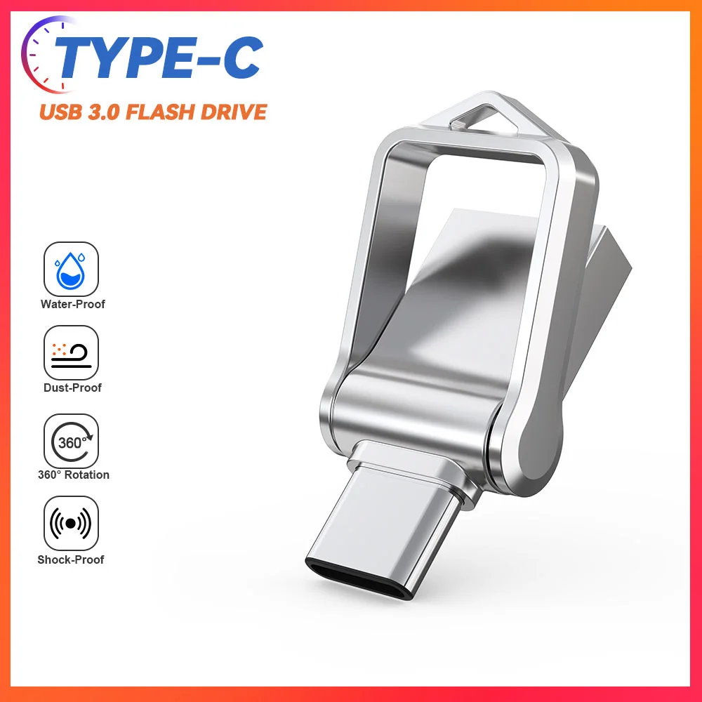 tipo c Ultra Dual Mini Usb 3.0 Flash Drive Memory Stick u Disk Thumb Drive Topesel32gb 64gb 128gb