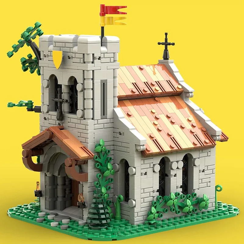 1449PCS Medieval Lion Knights Castle Architecture Model MOC-153931 Modular Building Blocks Puzzle Toys Gift for Adults Kids 2