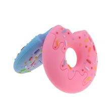 

Silicone Teether Baby Soothing Molar Teeth Chew Toys Donut Biscuit Teether New Baby Teether M