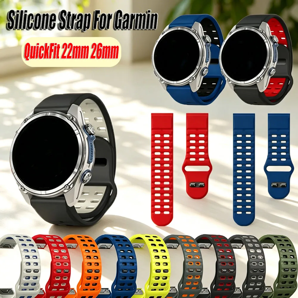 QuickFit Silicone Watch Strap - Durable and Versatile Replacement Band