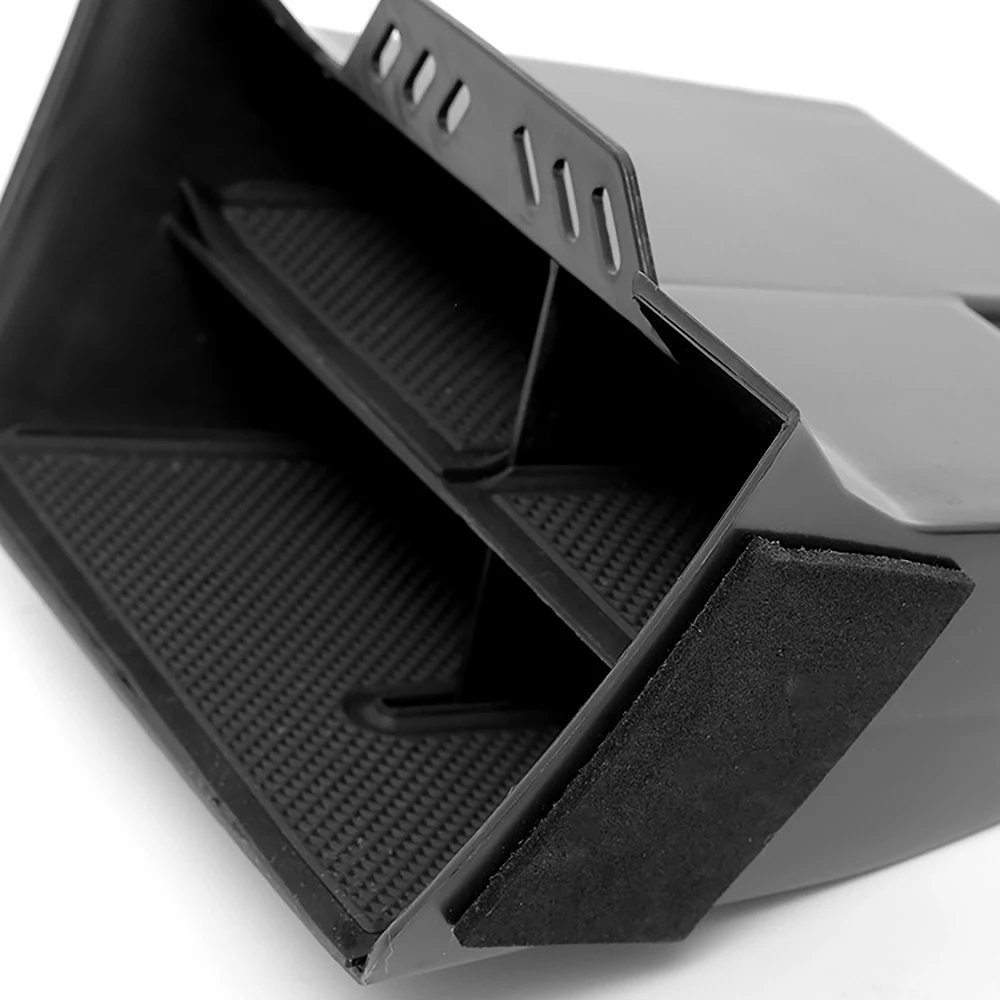 A54K-혼다 시빅 2016 2017 2018 2019 인테리어 액세서리 자동차 블랙 ABS 내부 콘솔 중앙 수납함