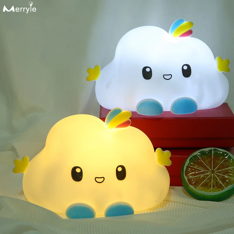 

Baby Children's Gift Light Cute Cloud Bear Toy LED Night Light for Kids Birthday Christmas Holiday Present Cartoon Night Lamp