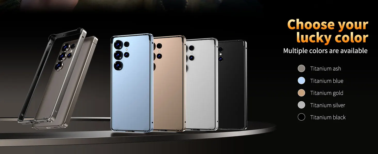 Luxury Aluminum Frame Case for Samsung Galaxy S25 Ultra  S24 Plus - Hybrid Silicone Bumper Protective Accessory