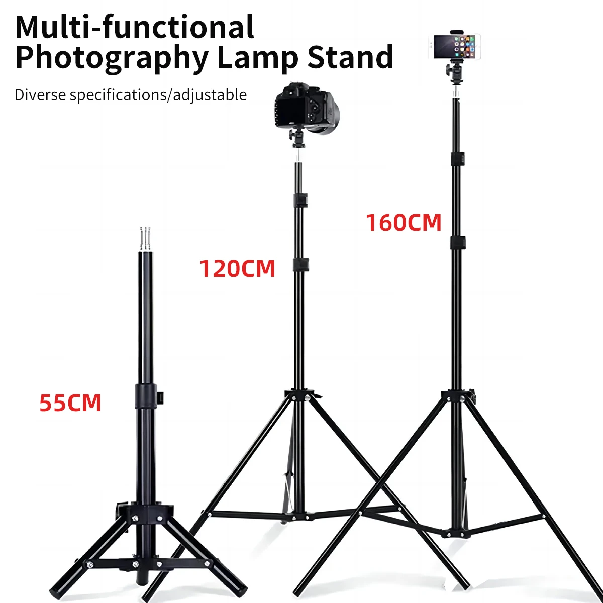 Trépied Perche Selfie 1.6m Rotatif 360° pour GoPro