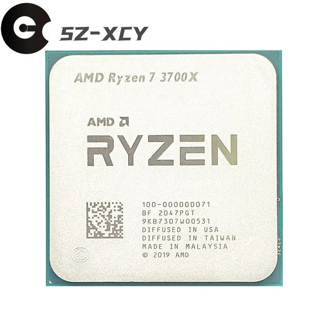 Amd ryzen 7 3700x r7 3700x 3.6 ghz 8コア16スレッドcpuプロセッサ65w ...