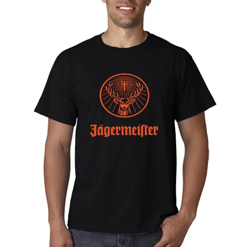 Maglietta Jagermeister Bevanda Alcolica Logo Arancione Stampato Mensize S 2Xl