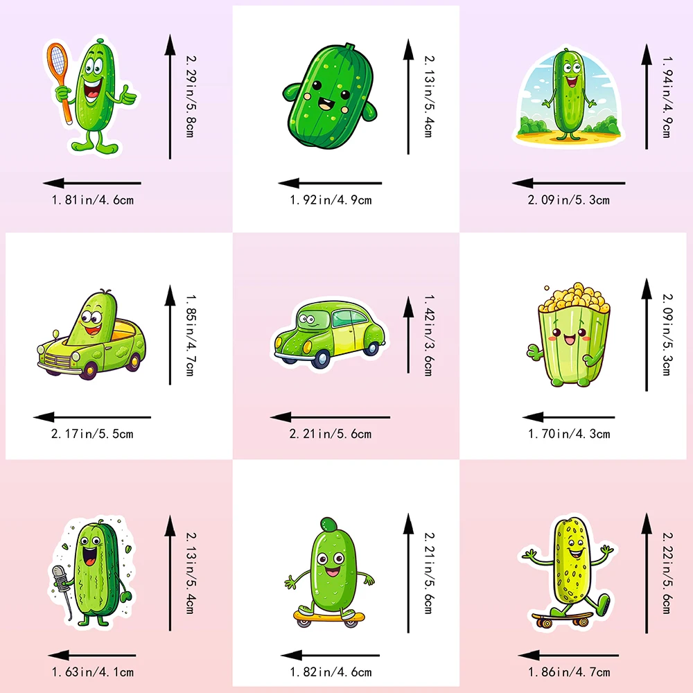 Рисунок 4 - 10/50pcs мультфильм смешные огурцы