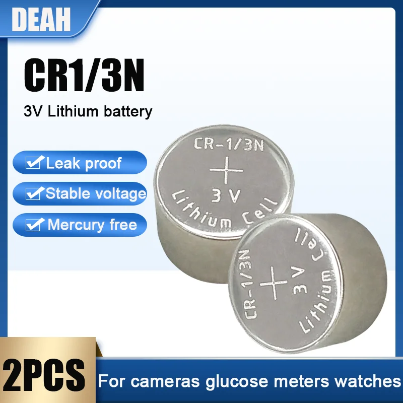 2PCS/lot Original CR1/3N CR1/3N CR13N DL1/3N M6 M7 3V Lithium Battery