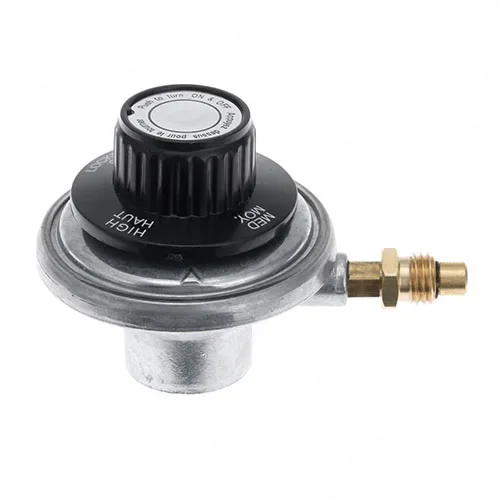 

Propane Low Pressure Gas Regulator Valve Adjustable Control Kit Male M12x1.5 Thread w/0.7mm Nozzle Outlet 1 Inch-20 UNEF Inlet